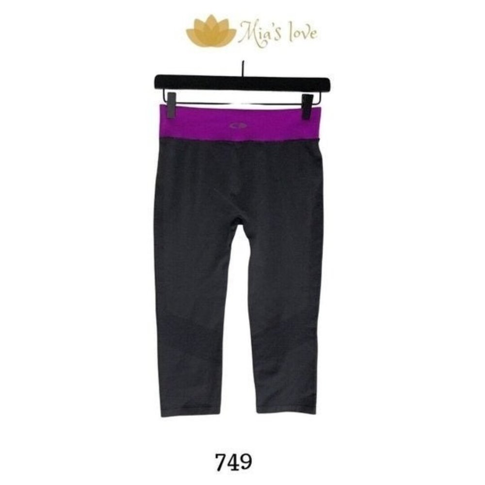 C9 By Champion,  Girls Gray and purple Leggings, Size S, 90% nylon, 10% spandex.
